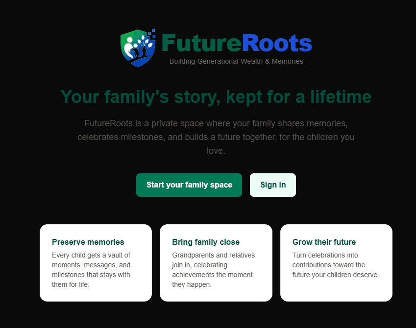 FutureRoots screenshot